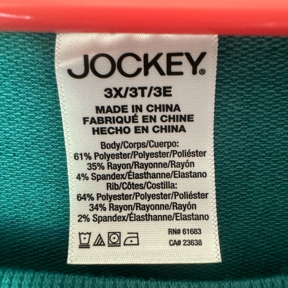 Jockey 3X teal Light Weight Sweatshirt - Picture 3 of 5